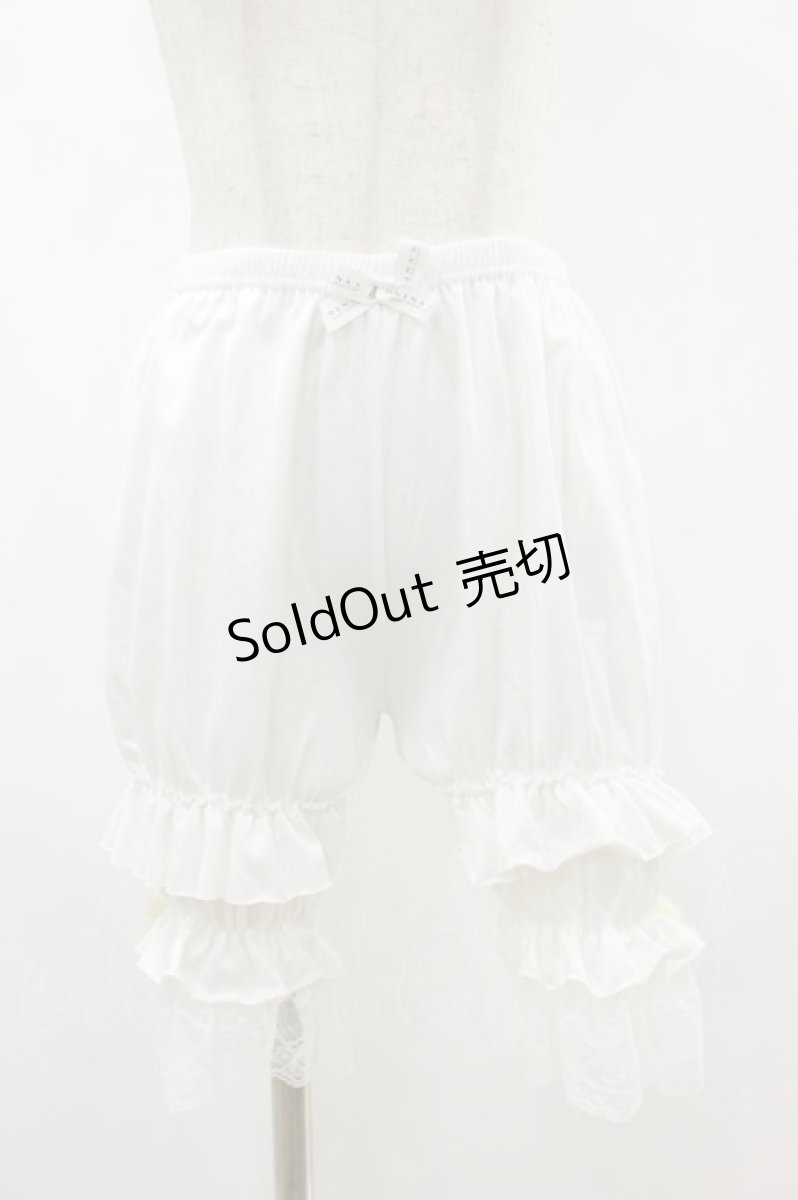 画像1: m petit by misako / NINA'S/ドロワーズ S~M 白 H-26-09-02-1043-LO-PA-NS-ZH (1)