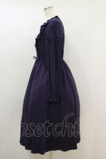 画像3: axes femme POETIQUE / フロント刺繍長袖ワンピ M ネイビー H-26-09-02-1050-AX-OP-NS-ZH (3)