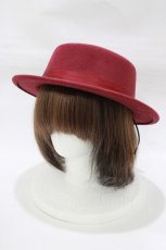 画像1: m petit by misako / サンリオキャラクターズコラボ ハローキティ カンカン帽  ワイン H-26-09-02-1055-LO-AC-NS-ZH (1)