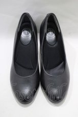 画像1: YOSUKE / レザーパンプス 23.0cm 黒 H-26-09-02-1072-PU-SH-KB-ZH (1)
