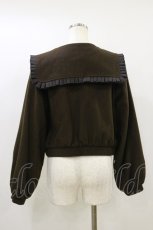 画像2: Maison de FLEUR Petite Robe canone / クグロフ覗くセーラーブルゾン Free ブラウン H-26-09-02-1028-LO-JA-NS-ZH (2)