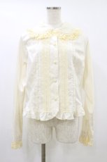 画像1: Lovely MAXICIMAM / ローズクロシェット ヴェスティビュールブラウス 大きいサイズ 生成り H-26-09-02-1033-LO-BL-NS-ZH (1)
