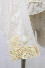 画像4: Lovely MAXICIMAM / ローズクロシェット ヴェスティビュールブラウス 大きいサイズ 生成り H-26-09-02-1033-LO-BL-NS-ZH (4)