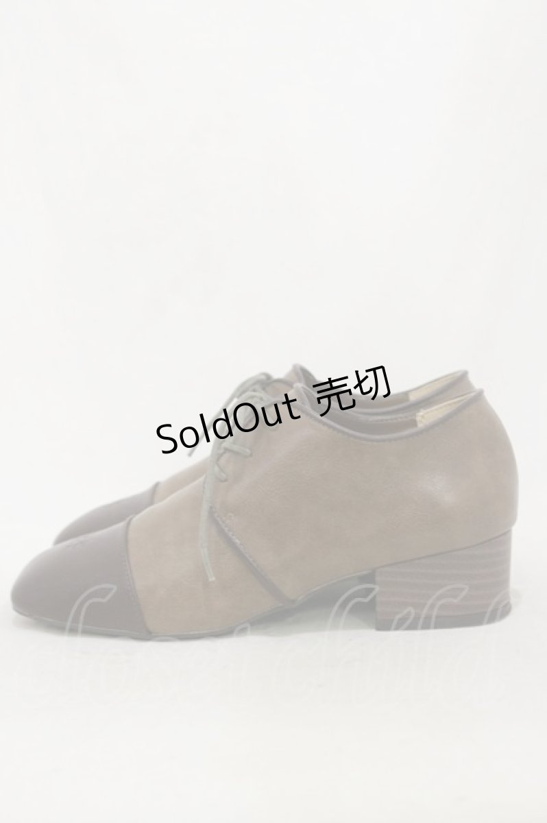 画像2: Maison de FLEUR Petite Robe canone / レディのままでマニッシュシューズ M ブラウン H-26-09-02-1003-LO-SH-NS-ZH (2)