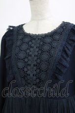 画像4: Vallee lys / "Frost Crystals"ワンピース  ネイビー H-26-09-02-002-GO-OP-KB-ZH (4)