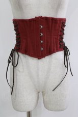 画像1: ATELIER PIERROT / Decay Gauze Corset（ディケイガーゼコルセット）  ワイン H-26-09-02-023-EL-TO-KB-ZH (1)