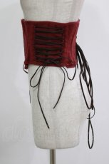 画像2: ATELIER PIERROT / Decay Gauze Corset（ディケイガーゼコルセット）  ワイン H-26-09-02-023-EL-TO-KB-ZH (2)