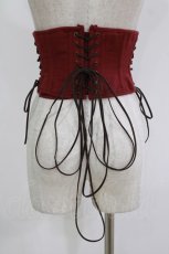 画像3: ATELIER PIERROT / Decay Gauze Corset（ディケイガーゼコルセット）  ワイン H-26-09-02-023-EL-TO-KB-ZH (3)