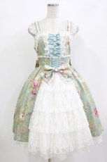 画像1: metamorphose / royalジャガードコルセット風ジャンパースカート サイズ1 ペパーミント H-26-09-03-054-ME-OP-NS-ZH (1)