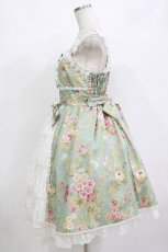 画像2: metamorphose / royalジャガードコルセット風ジャンパースカート サイズ1 ペパーミント H-26-09-03-054-ME-OP-NS-ZH (2)