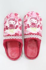 画像1: m petit by misako / ハローキティ/ルームシューズ 23-25cm レッド H-26-09-03-1004-LO-SH-NS-ZH (1)