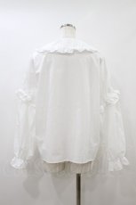 画像2: m petit by misako / AM*2WAYソデフリルBL LL 白 H-26-09-03-1046-LO-BL-NS-ZH (2)