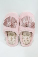 画像1: m petit by misako / NINA’S/ルームシューズ 23-25cm ピンク H-26-09-03-1005-LO-SH-NS-ZH (1)