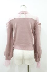 画像2: EATME / 2WAYチュールコンビニットTOP Free ピンク H-26-09-03-1050-LO-TO-NS-ZH (2)
