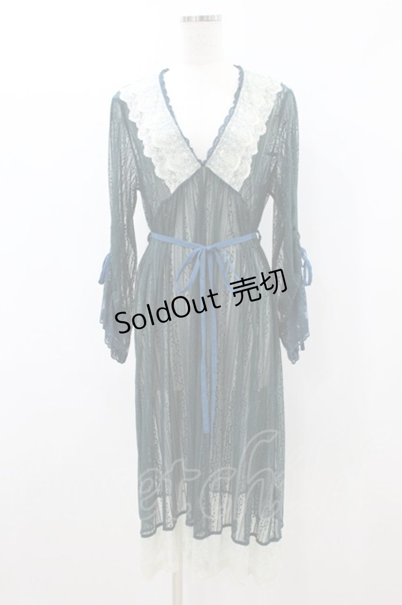 画像1: axes femme / リュクスレースガウン M グリーン H-26-09-03-1052-AX-TO-YZ-ZH (1)
