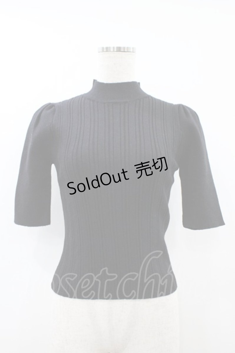 画像1: EATME / 2WAYパフスリーブニットTOP Free ブラック H-26-09-03-1053-LO-TO-NS-ZH (1)