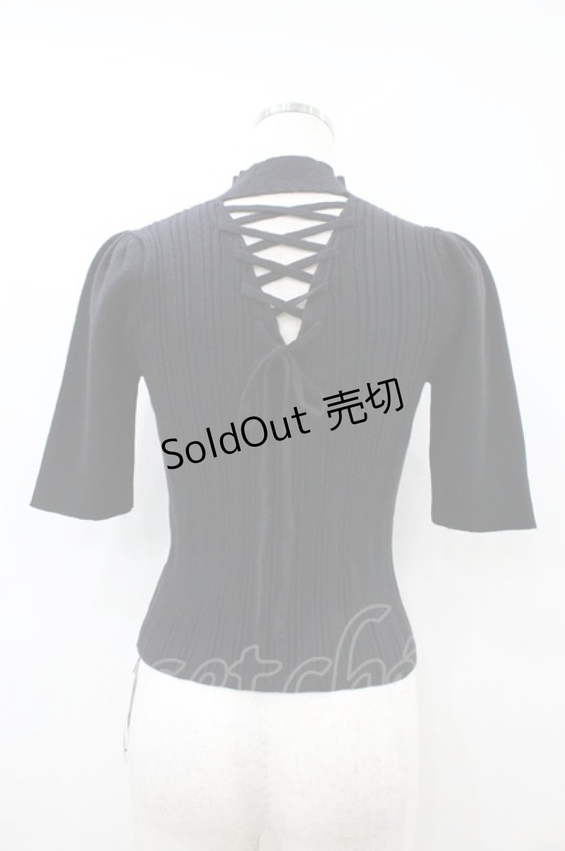 画像2: EATME / 2WAYパフスリーブニットTOP Free ブラック H-26-09-03-1053-LO-TO-NS-ZH (2)