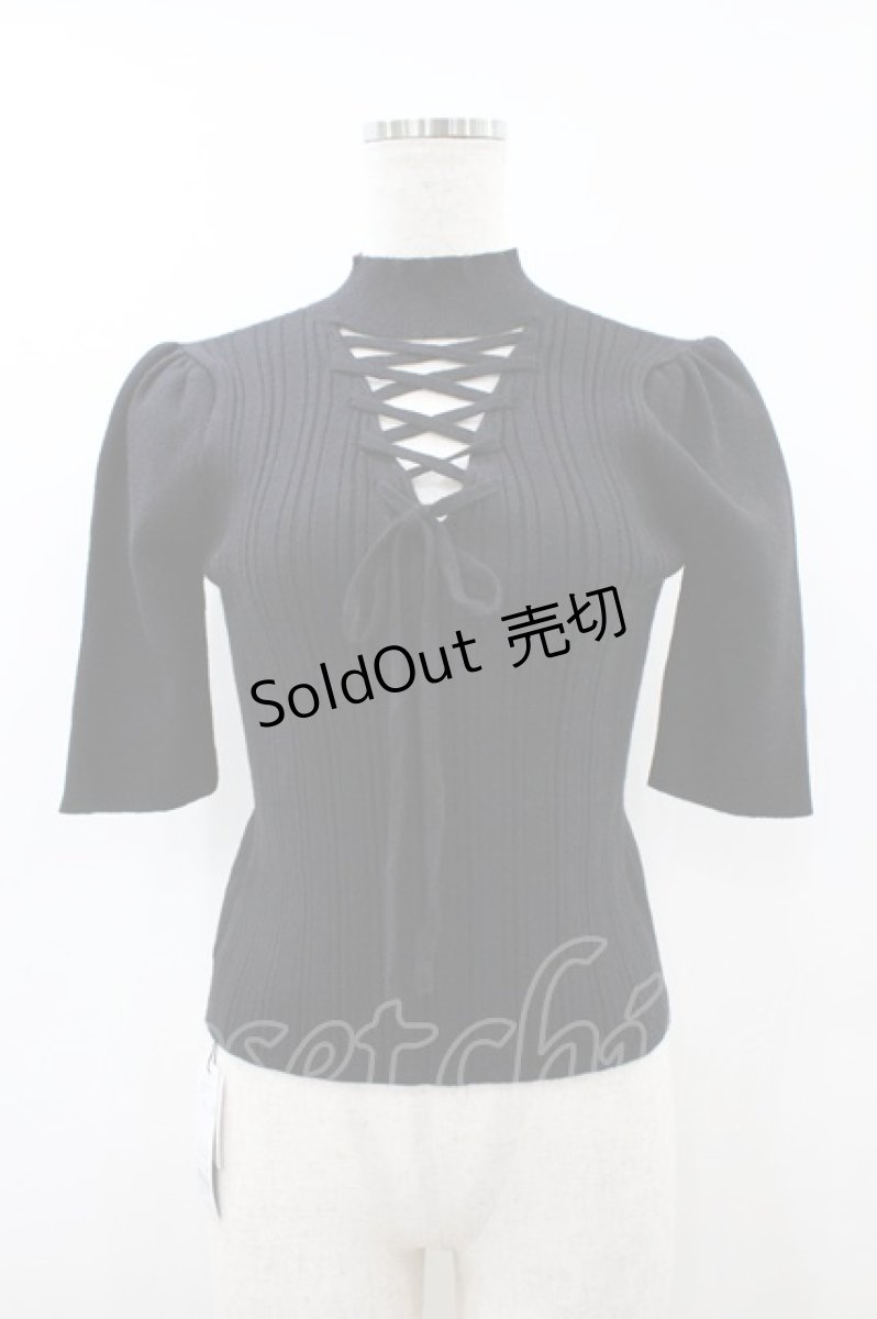 画像3: EATME / 2WAYパフスリーブニットTOP Free ブラック H-26-09-03-1053-LO-TO-NS-ZH (3)