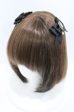 画像1: LOLITAその他 / リボンクリップ  ブラック H-26-09-03-1019-LO-AC-NS-ZH (1)