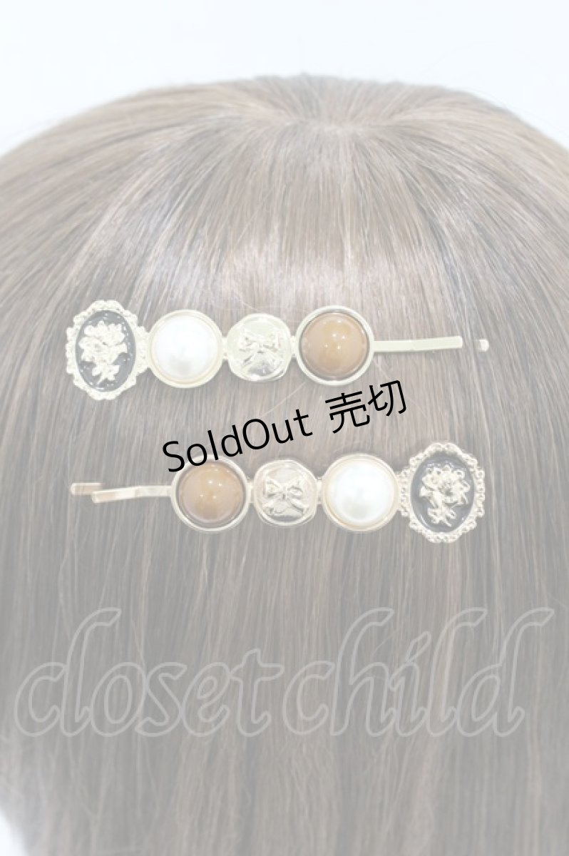 画像2: m petit by misako / ヘアピンセット  ブラック H-26-09-03-1021-LO-AC-NS-ZH (2)