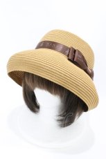 画像1: m petit by misako / AM*NIリボンクロッシェ  ブラウン H-26-09-03-1027-LO-AC-NS-ZH (1)