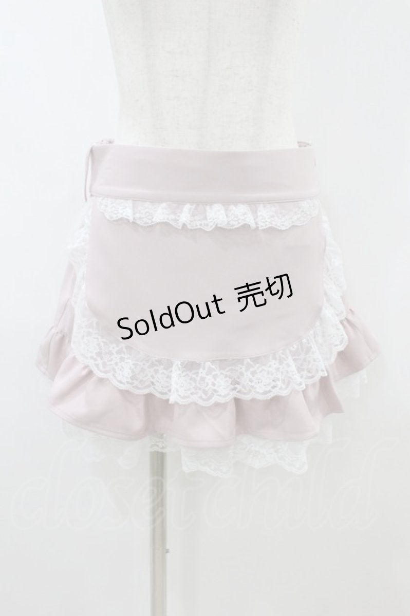 画像1: Lily Merry / Liii/エプロン付きスカパン LL ピンク H-26-09-03-1029-LO-SK-NS-ZH (1)