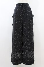 画像1: EATME / サイドベルトプリーツワイドパンツ M ブラック H-26-09-03-1030-LO-PA-NS-ZH (1)