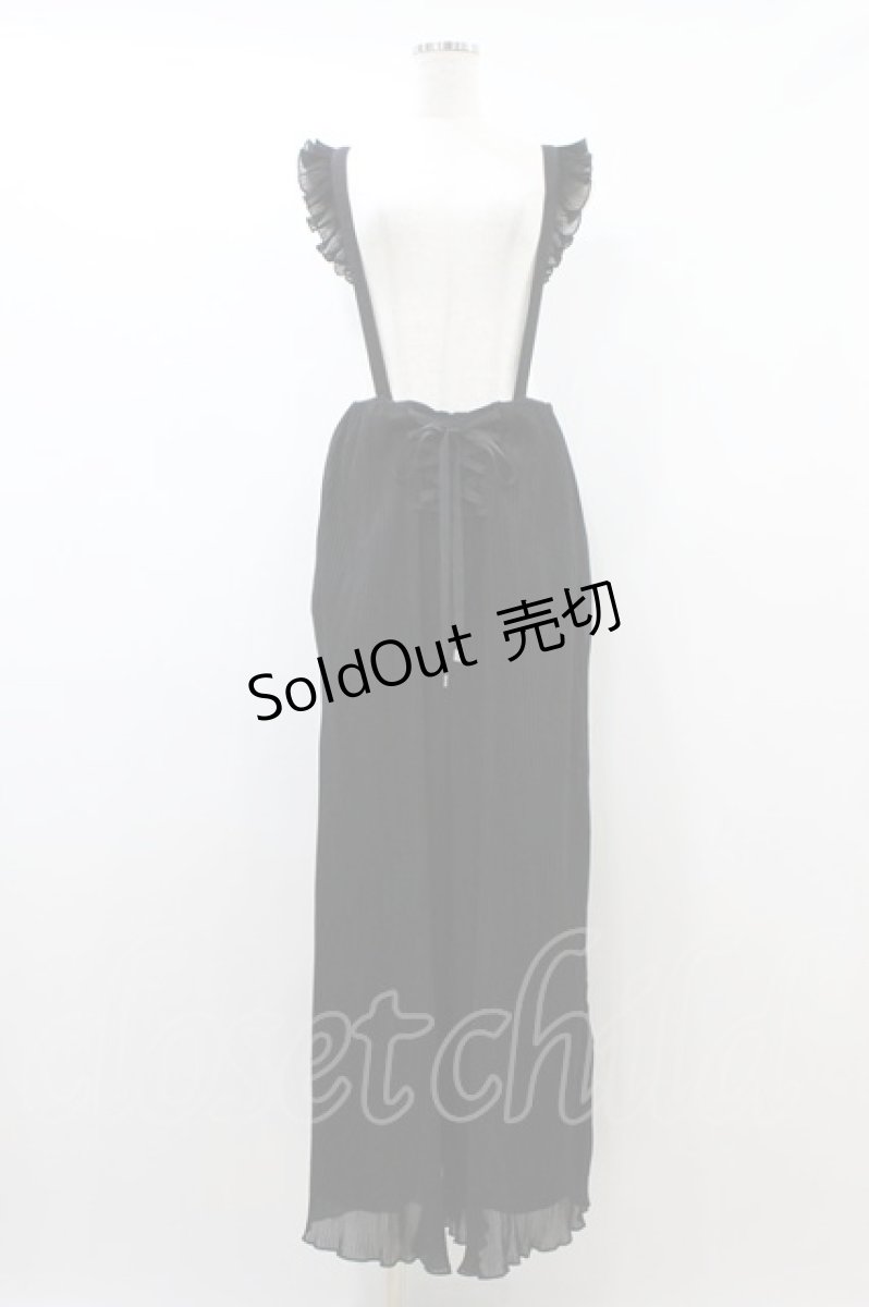 画像1: EATME / FRONTレースアッププリーツパンツ M ブラック H-26-09-03-1031-LO-PA-NS-ZH (1)