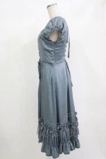 画像2: Victorian maiden / Swan Lakeリボンドレス Free Grayish blue (グレイッシュブルー) H-26-09-03-061-CL-OP-NS-ZH (2)