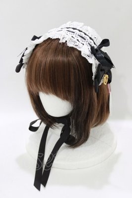 Preview of プリンセスドロップヘッドドレス  ブラック/オフ白