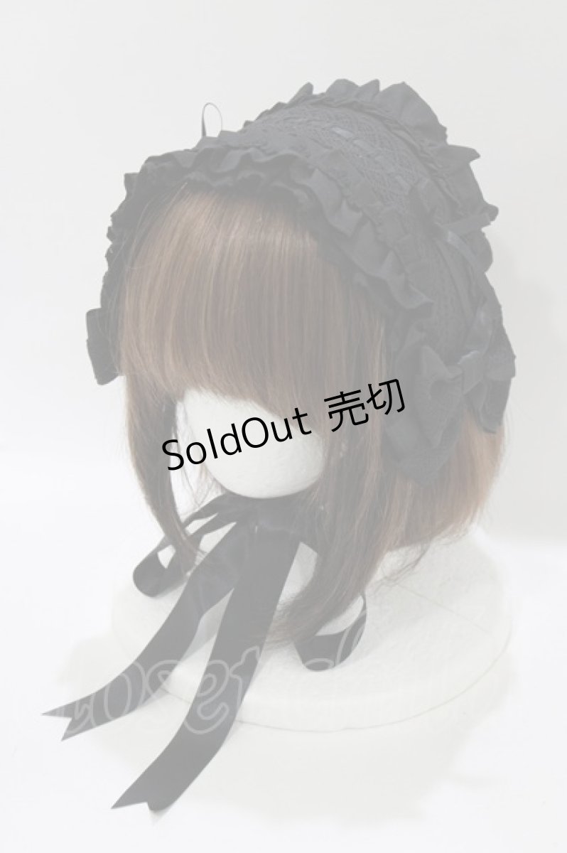 画像1: ALICE and the PIRATES / アンナ・ローズヘッドドレス  ブラック H-26-09-03-080-PA-AC-NS-ZH (1)