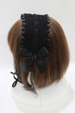 画像2: MIHO MATSUDA / ヘッドドレス  ブラック H-26-09-03-081-GO-AC-NS-ZH (2)