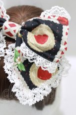 画像2: BABY,THE STARS SHINE BRIGHT / La Patisserie〜Mon peche mignon〜柄カチューシャ  ブラック H-26-09-03-083-BA-AC-NS-ZH (2)