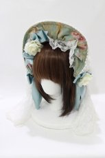 画像1: metamorphose / royalジャガードハーフボンネットカチューシャ  ペパーミント H-26-09-03-085-ME-AC-NS-ZH (1)