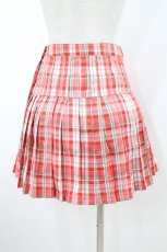 画像2: Candy Stripper / CHECK PLEATS MINI SKIRT S レッド H-26-09-04-030-PU-SK-KB-ZH (2)