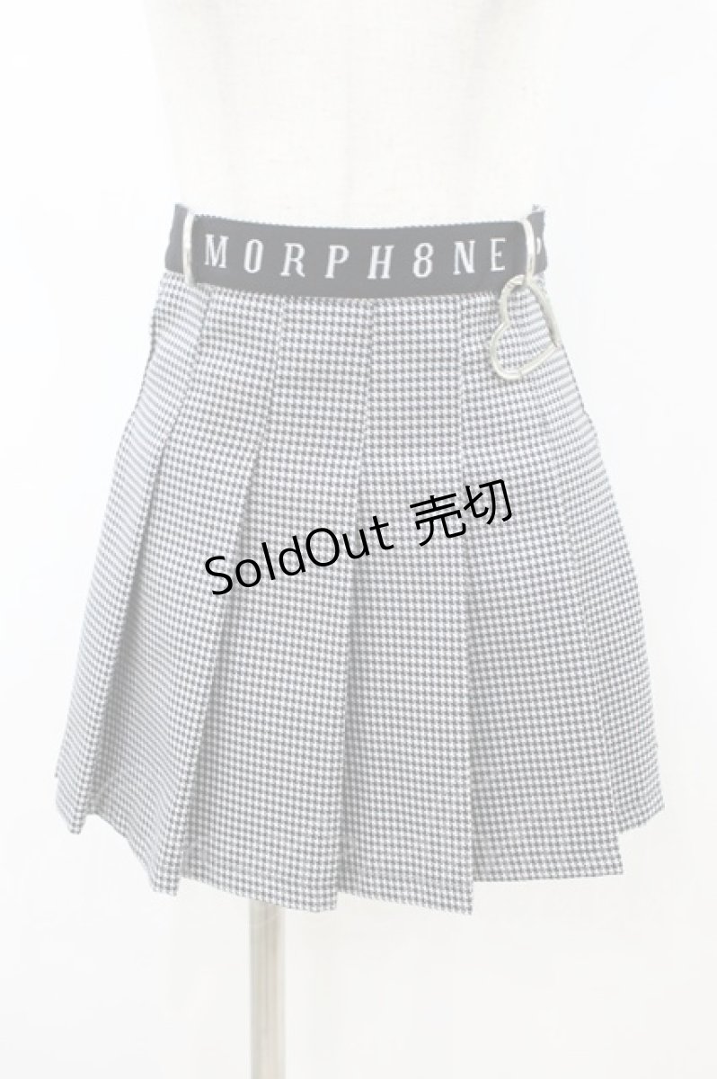 画像1: MORPH8NE / OFF SKIRT S ブラック×ホワイト H-26-09-04-031-PU-SK-KB-ZH (1)