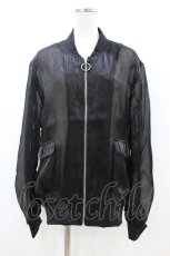 画像1: LISTEN FLAVOR / シアーZIPブルゾン  黒 H-26-09-04-041-PU-JA-AK-ZH (1)