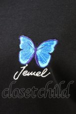 画像3: LISTEN FLAVOR / BASICモルフォ刺繍Tee  ブラック H-26-09-04-044-PU-TO-KB-ZH (3)