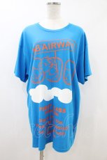画像1: MILKBOY / MB AIRWAYS TEE  ブルー H-26-09-04-055-MB-TO-KB-ZH (1)