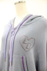 画像3: LAND by MILK BOY / HEART STONE HOODIES  ブルー H-26-09-04-056-PU-TO-KB-ZH (3)