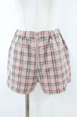 画像1: Candy Stripper / COZY CHECK SHORTパンツ 2 ピンクベージュ H-26-09-04-009-PU-PA-KB-ZH (1)