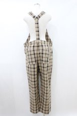 画像2: MILKBOY / CHECK SALOPETTE PANTS  ベージュ H-26-09-04-010-MB-PA-KB-ZH (2)