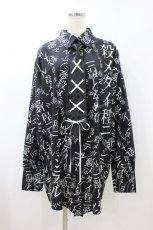 画像1: Grrr the Lipper / 殺メタイ程ニ愛シテル。iシャツ  黒 H-26-09-04-011-PU-BL-KB-ZH (1)