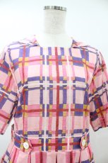 画像4: Jane Marple / Florie marine collar dress M ピンク H-26-09-04-013-JM-OP-AK-ZH (4)