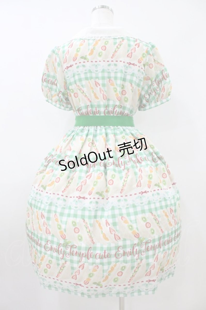 画像2: Emily Temple cute / Fruit Sandwichワンピース  グリーン H-26-09-04-014-ET-OP-AK-ZH (2)