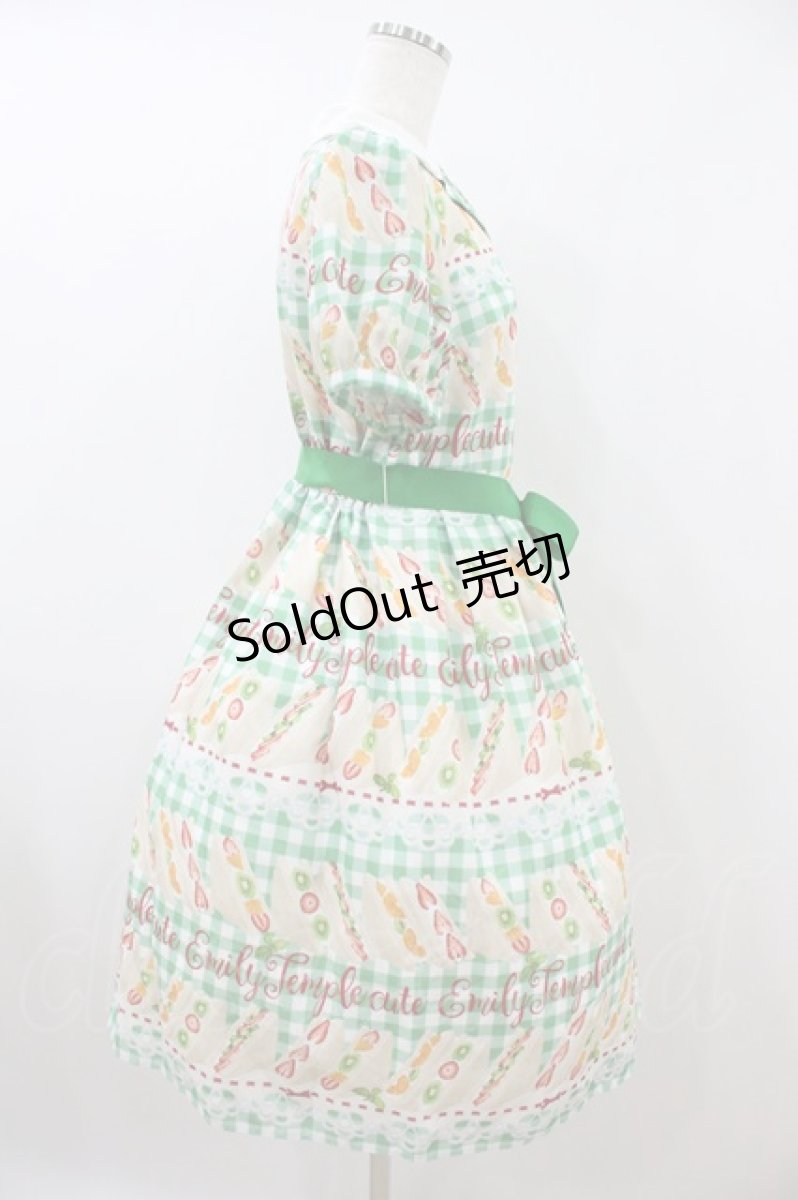 画像3: Emily Temple cute / Fruit Sandwichワンピース  グリーン H-26-09-04-014-ET-OP-AK-ZH (3)