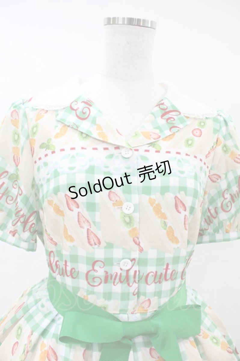 画像4: Emily Temple cute / Fruit Sandwichワンピース  グリーン H-26-09-04-014-ET-OP-AK-ZH (4)