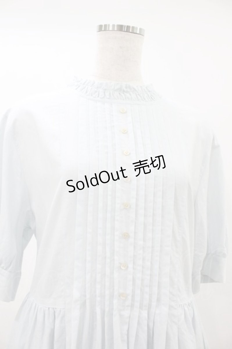 画像4: Jane Marple / Monogram-lace Clara dress M サックス H-26-09-04-015-JM-OP-AK-ZH (4)