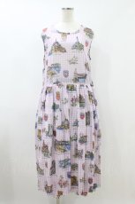 画像1: Jane Marple Dans Le Salon / Souvenir of Normandy sleeveless dress M ピンク H-26-09-04-016-JM-OP-AK-ZH (1)