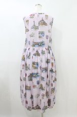 画像2: Jane Marple Dans Le Salon / Souvenir of Normandy sleeveless dress M ピンク H-26-09-04-016-JM-OP-AK-ZH (2)